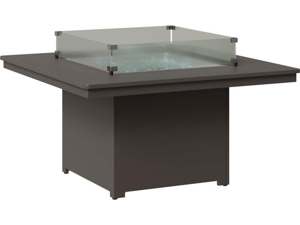 Numa Square Low Fire Pit Table in Recycled HDPE