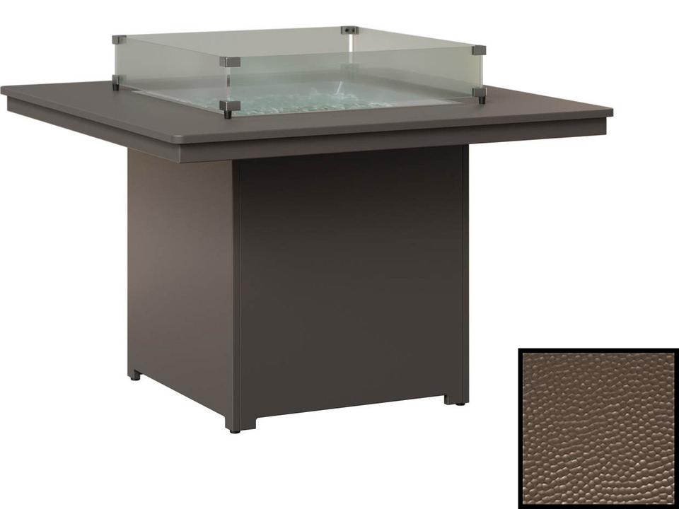 Numa 47-Inch Square Dining Height Poly Lumber Fire Table