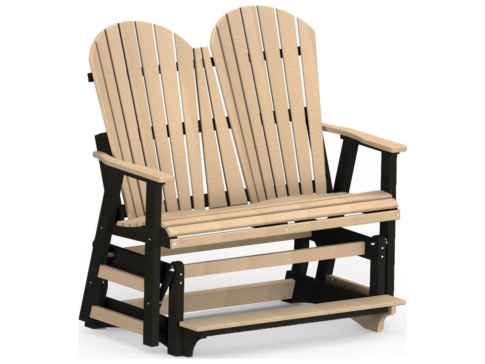 Comfo-Back Recycled Plastic Double Glider Counter Loveseat