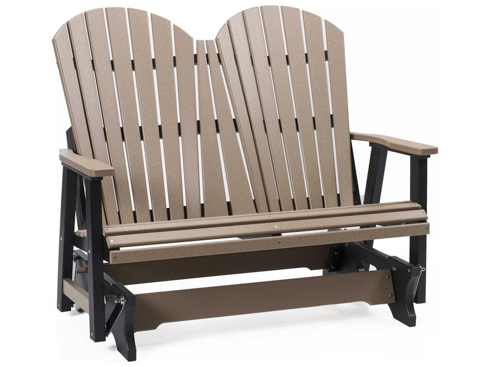 Comfo-Back Poly Lumber Double Glider in Outdoor Grade HDPE