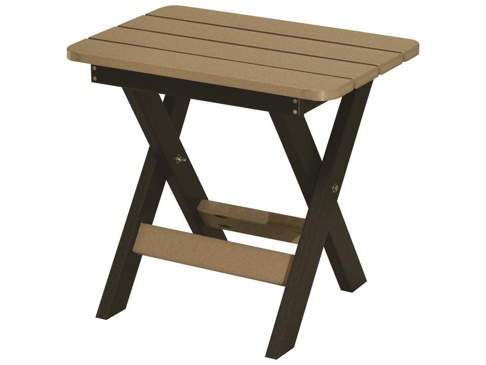 Accessories Folding Rectangular HDPE Outdoor End Table