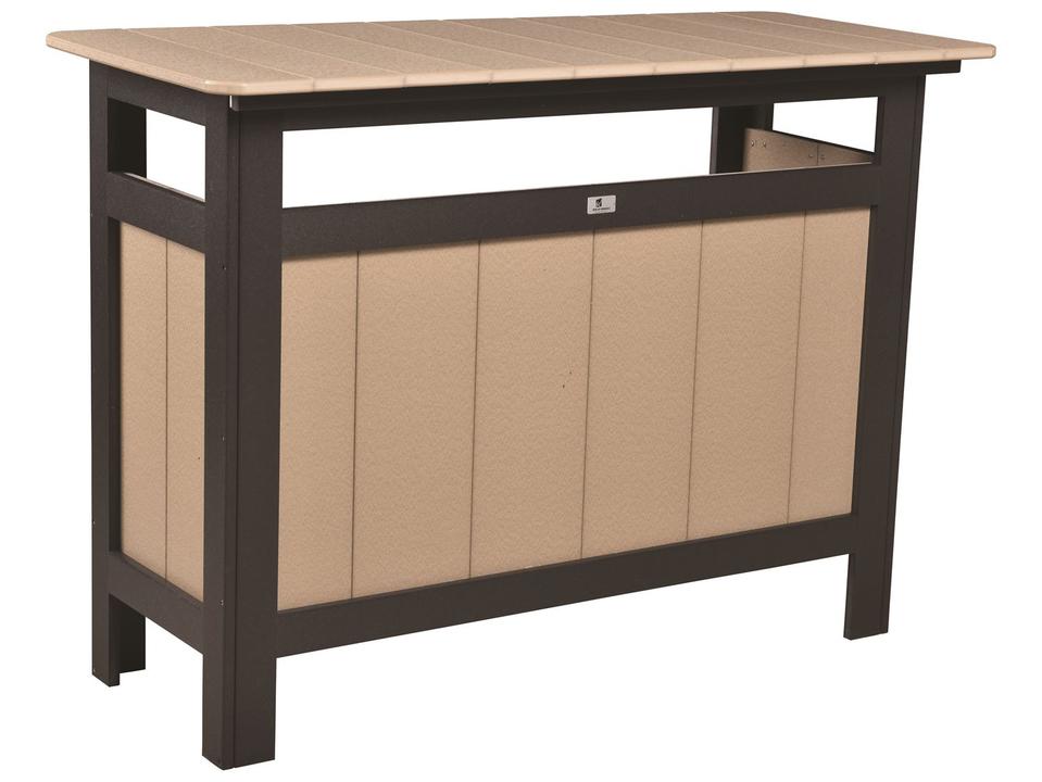Rectangular Outdoor Bar Table in Recycled Poly Lumber