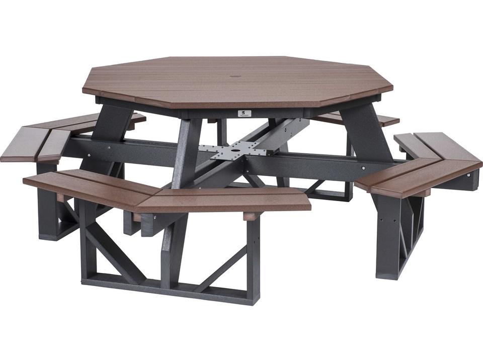 Octagon Recycled Plastic Picnic Table