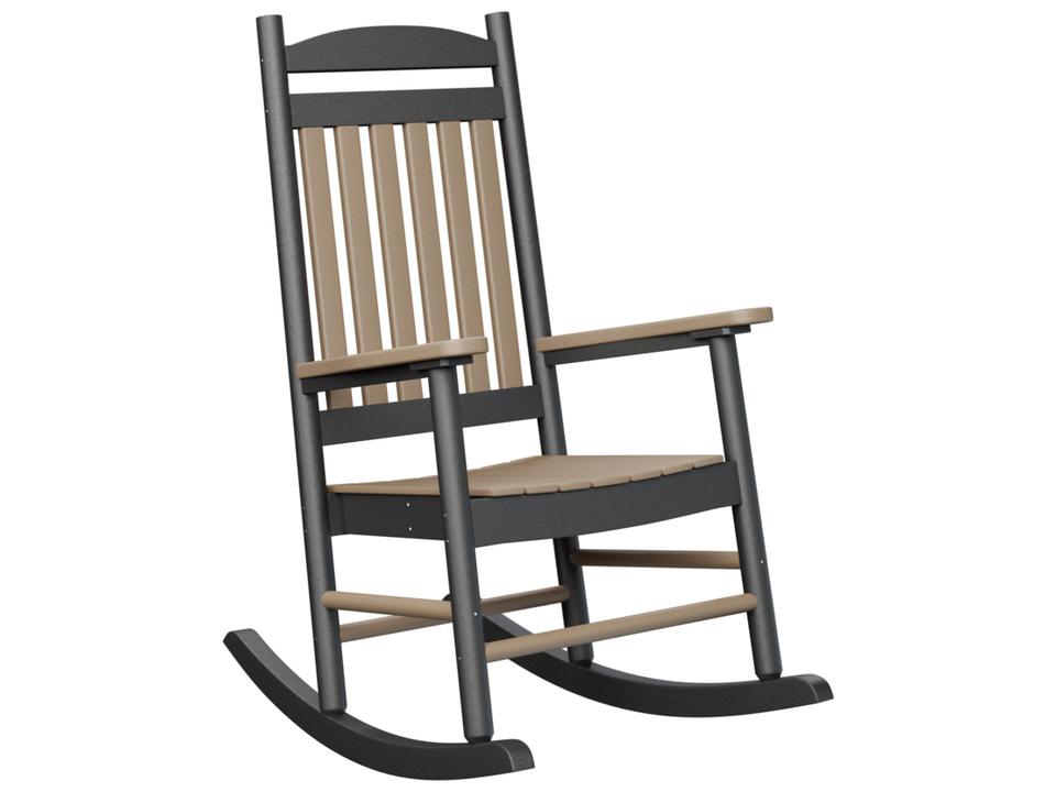 Casual Back Recycled Plastic Porch Rocker