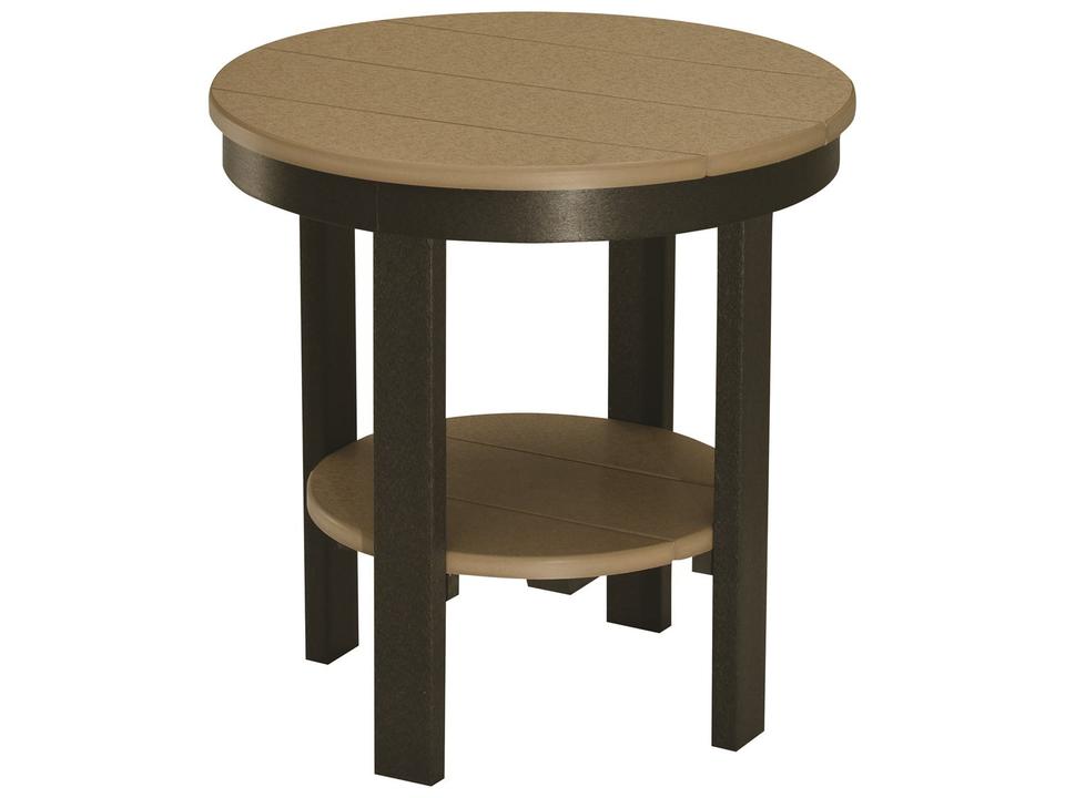 Accessories Round End Table in Poly Lumber