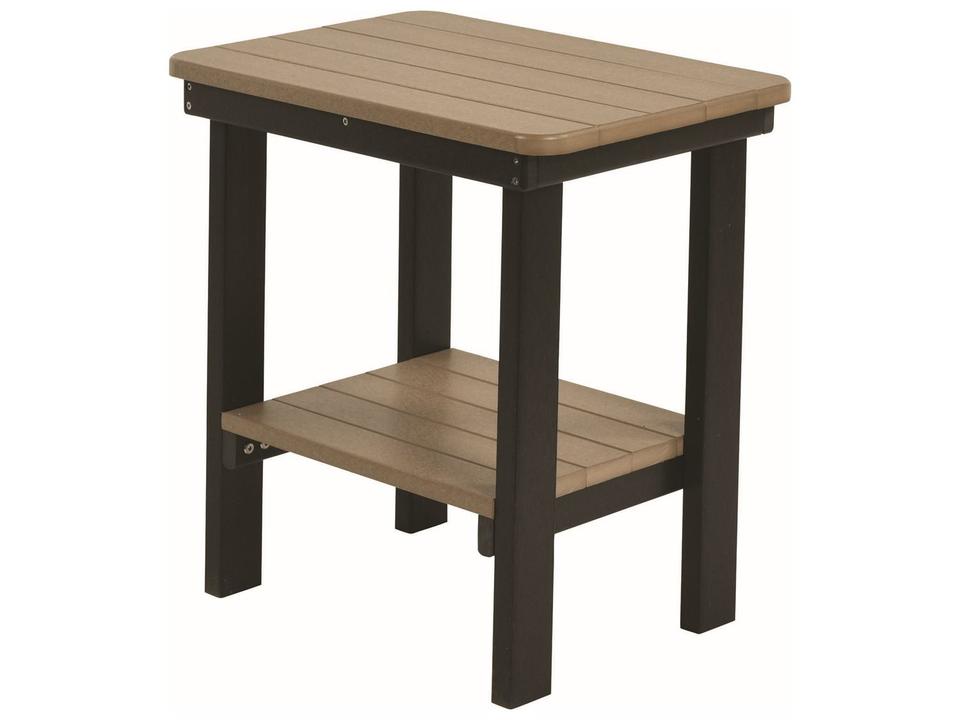 Rectangular Outdoor End Table in High-Density Polyethylene