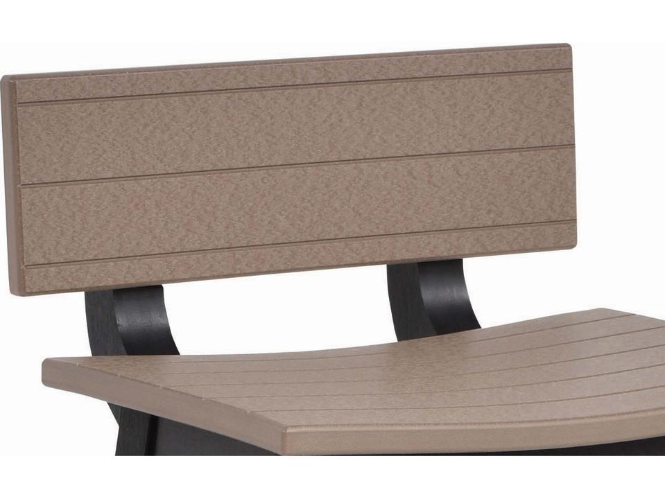 Saddle Stool Back Kit in Poly Lumber