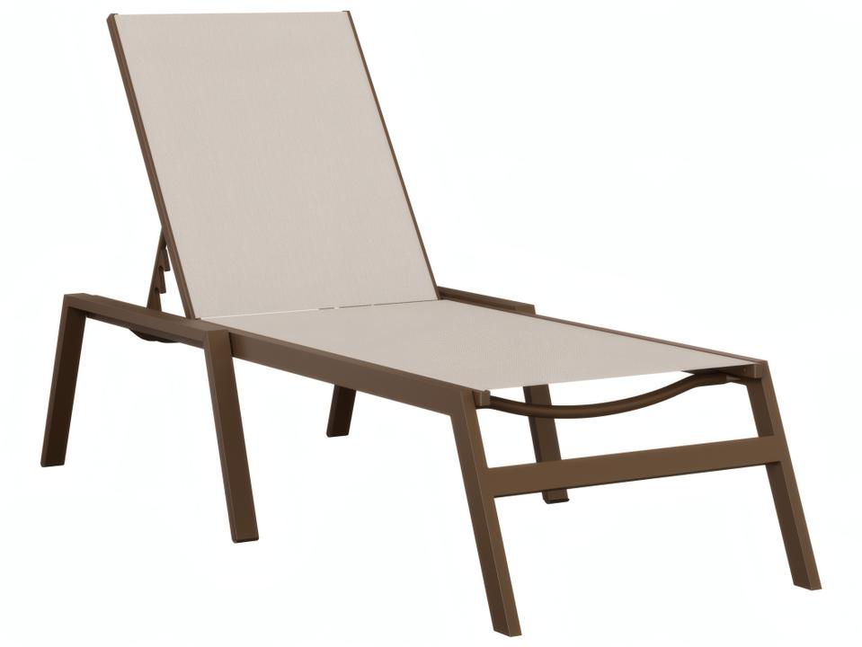 Vida Outdoor Adjustable Sling Chaise Lounge