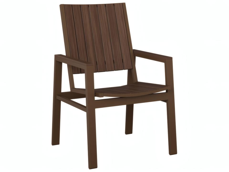 Vida Poly Outdoor Dining Armchair with Aluminum Base