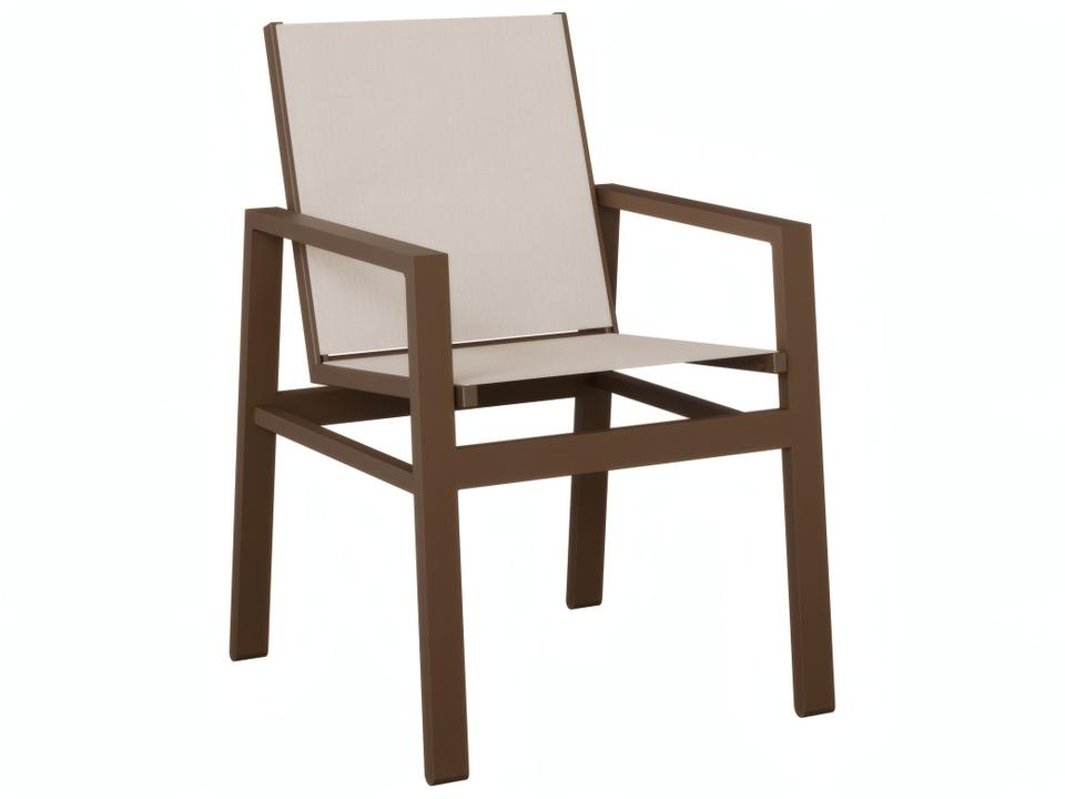 Vida Regular Sling Dining Chair in HDPE Poly Lumber and Aluminum