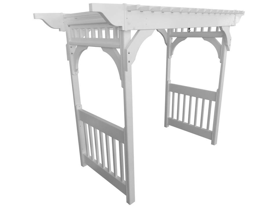 Recycled Poly Lumber Patio Swing Arbor with Concrete Anchors