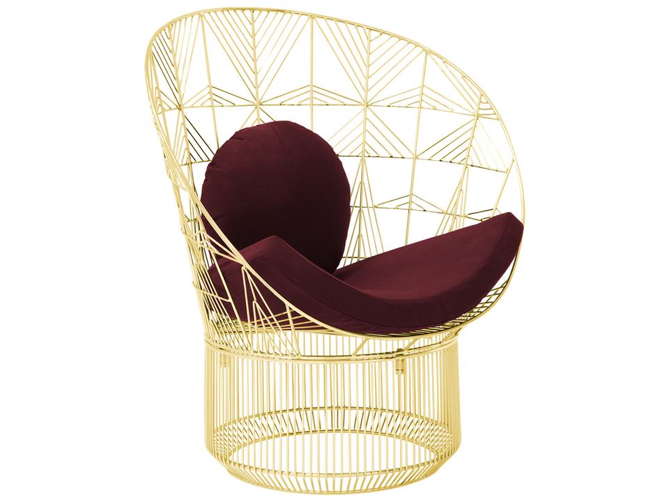 Peacock Burgundy Pad & Pillow