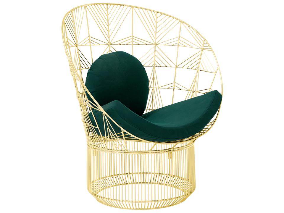 Peacock Lounge Sunbrella Seat Pad and Pillow Forest Green