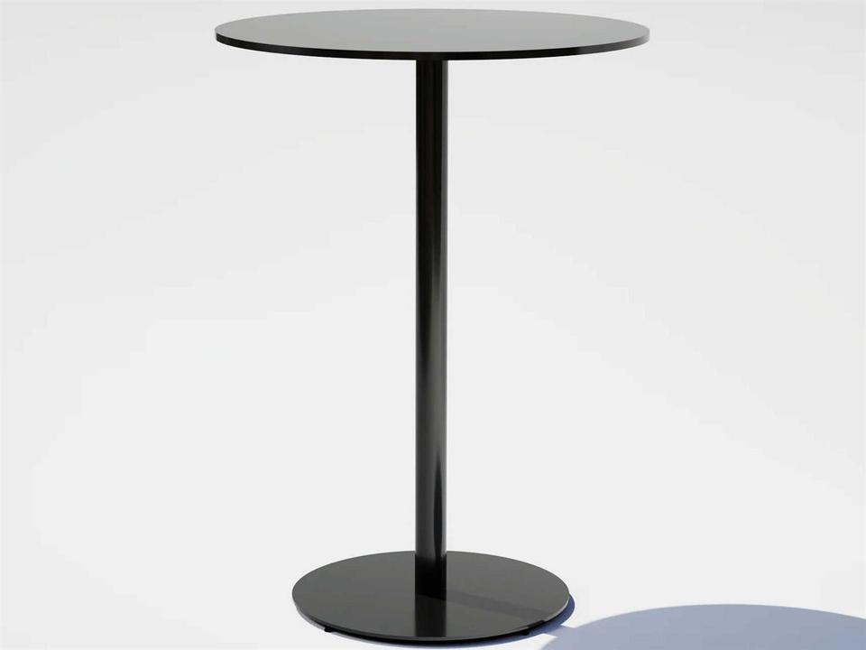 Pedestal Aluminum Round Bar Table