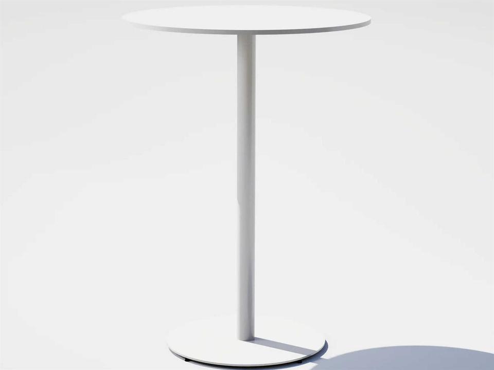 Pedestal Aluminum Round Bar Table