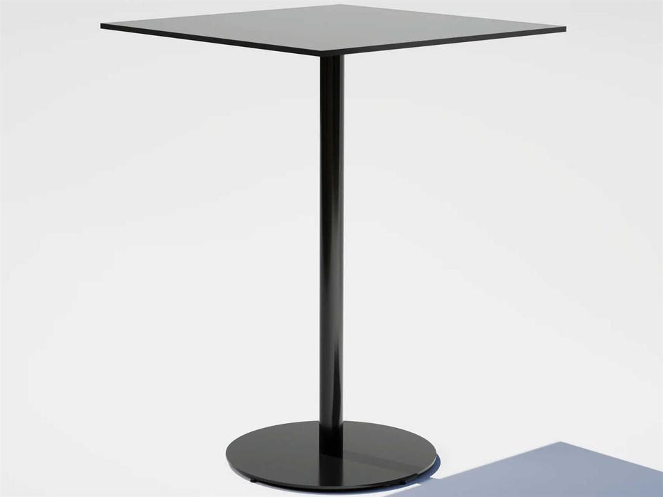 Pedestal Aluminum Square Bar Table