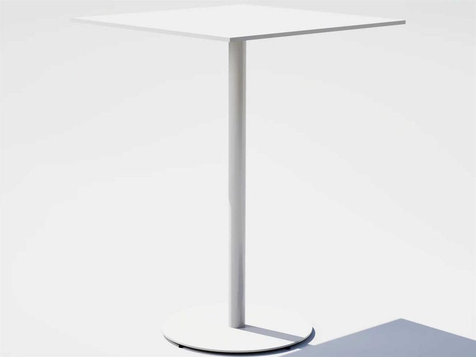 Pedestal Aluminum Square Bar Table