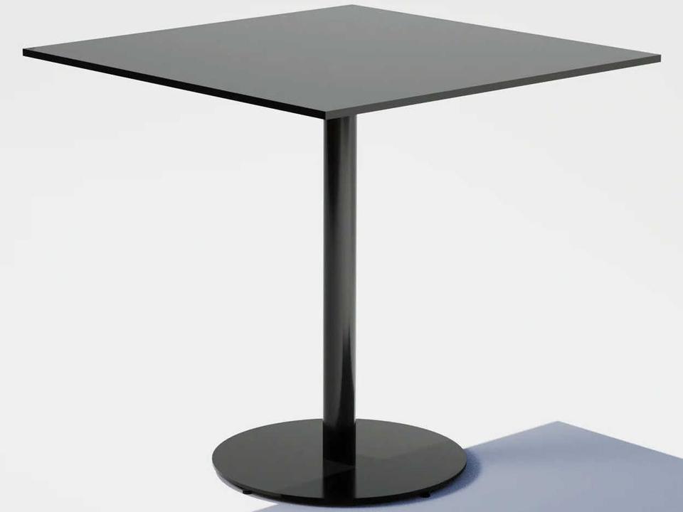 Pedestal Aluminum Square Dining Table