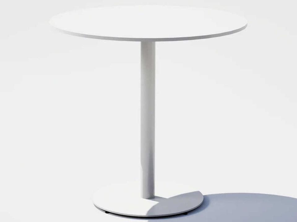 Pedestal Aluminum Square Dining Table