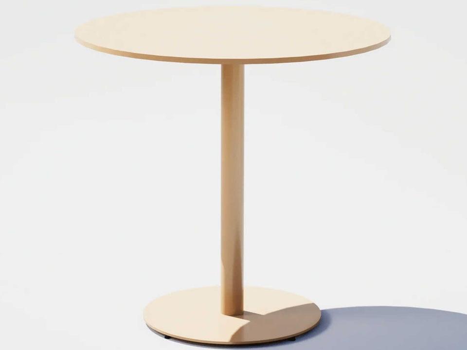 Pedestal Aluminum Round Dining Table