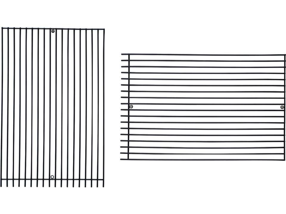 Modular 12-Inch Straight Wall Art in Black Galvanized Iron