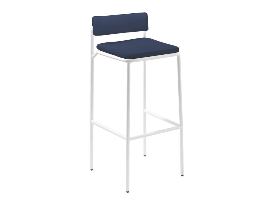 Rachel Bar Stool Sunbrella Bikini Pad in Navy