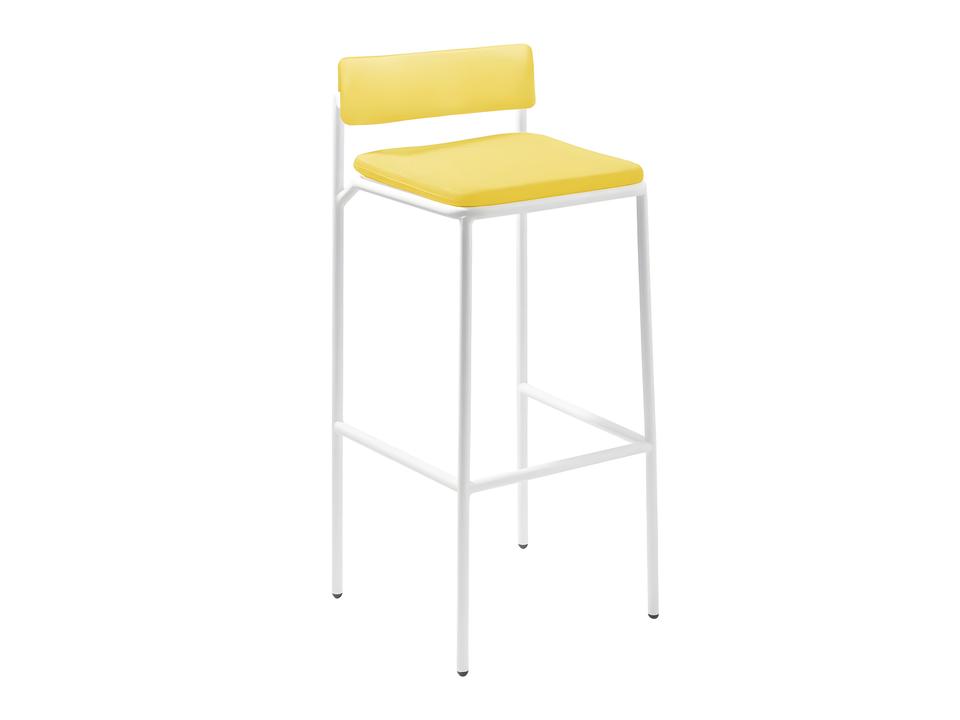 Rachel Bar Stool Bikini Pad in Yellow Sunbrella