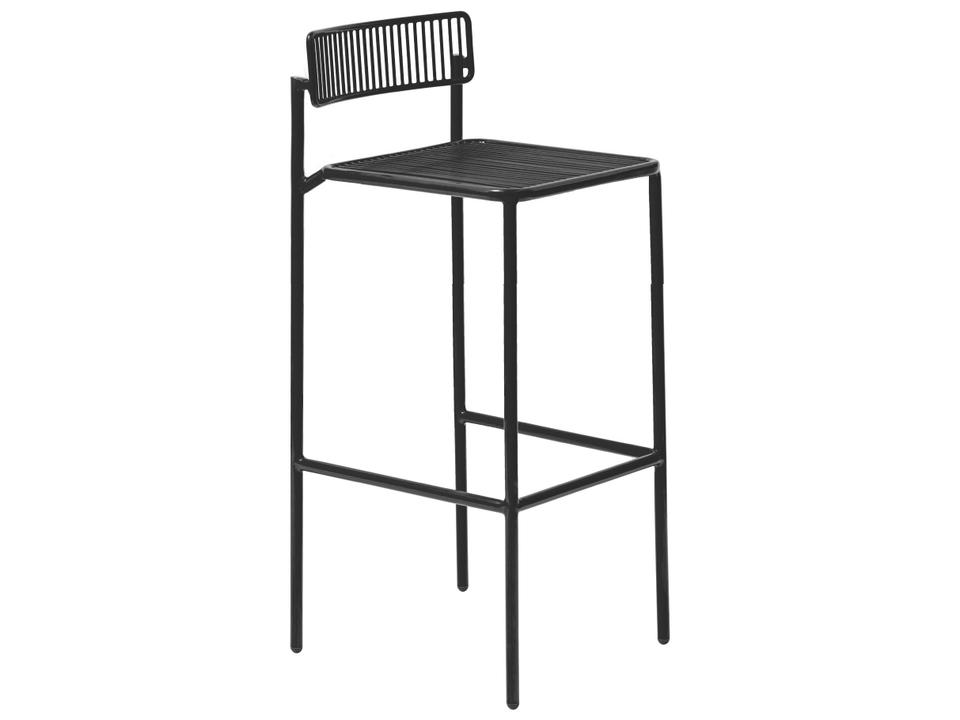 Bend Goods Rachel Bar Stool Indoor Outdoor Galvanized Steel Black