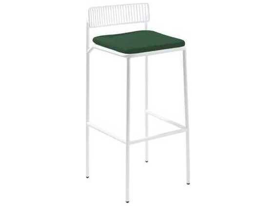 Rachel Bar Stool Seat Pad in Forest Green Sunbrella