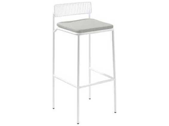 Rachel Bar Stool Seat Pad in Granite Sunbrella
