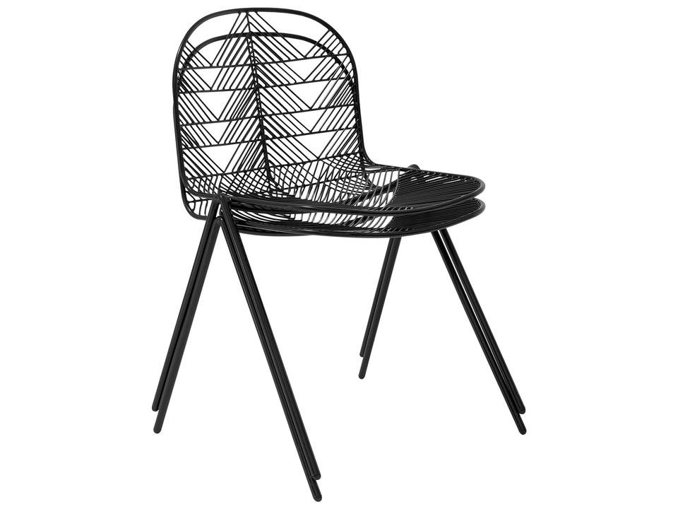 Betty Non-Upholstered Dining Side Chair Black Galvanized Iron