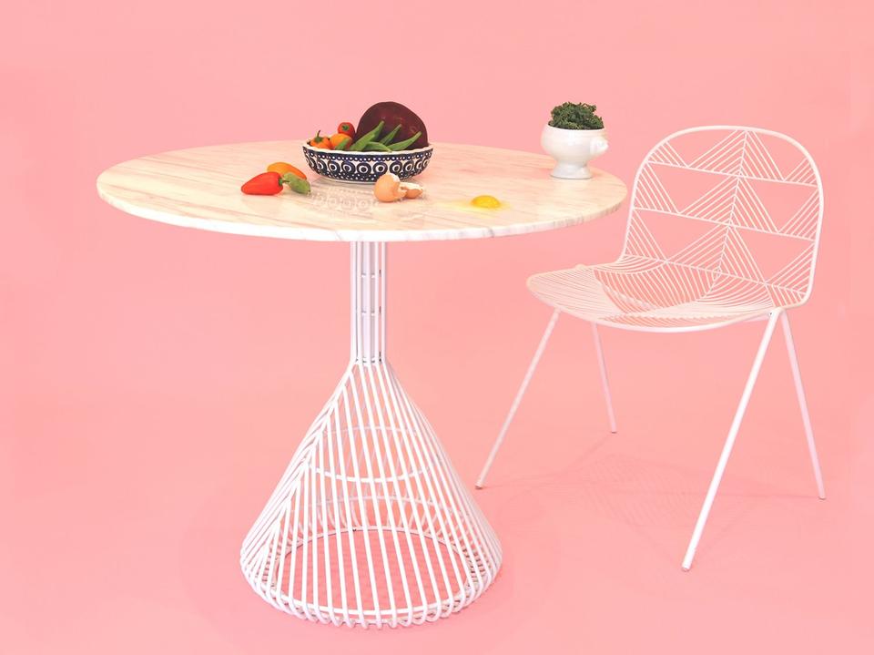 Outdoor Betty Galvanized Iron Bistro Set