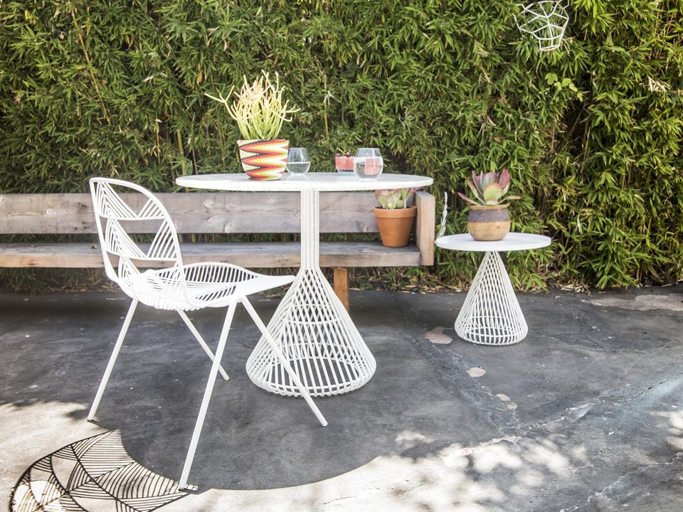 Outdoor Betty Galvanized Iron Bistro Set