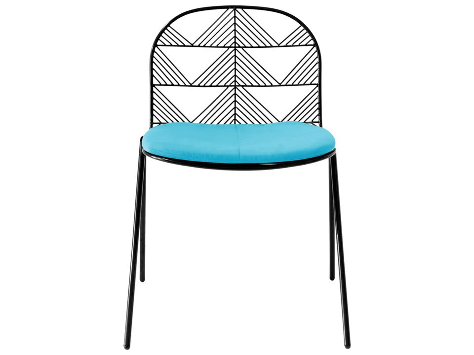 Betty Seat Pad in Aruba Sunbrella Fabric