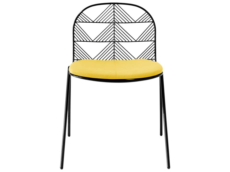 Betty Sunbrella Fabric Seat Pad in Yellow
