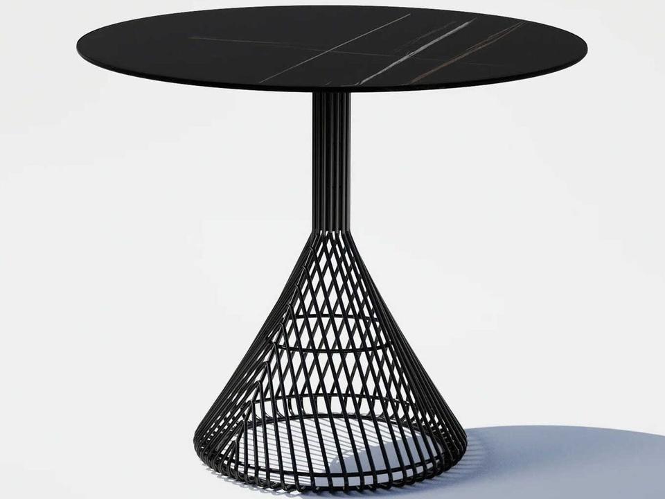 Outdoor Bistro Aluminum Round Table