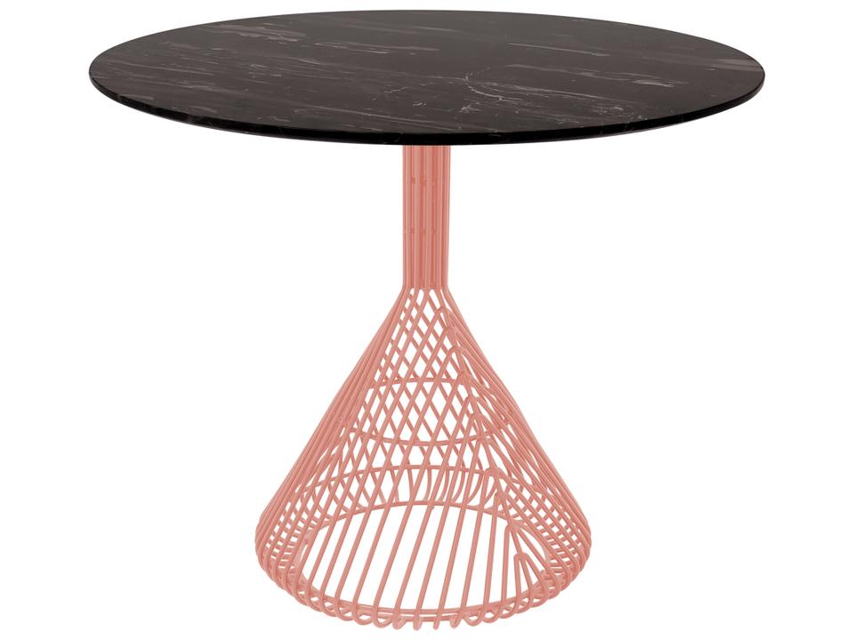 Bend Goods Bistro Dining Table Base Peachy Pink