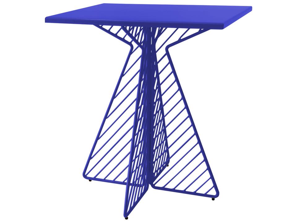 Cafe 30-Inch Square Dining Table in Electric Blue