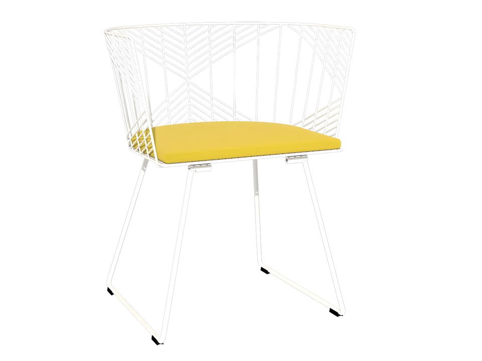 Captain Sunbrella Seat Pad in Yellow