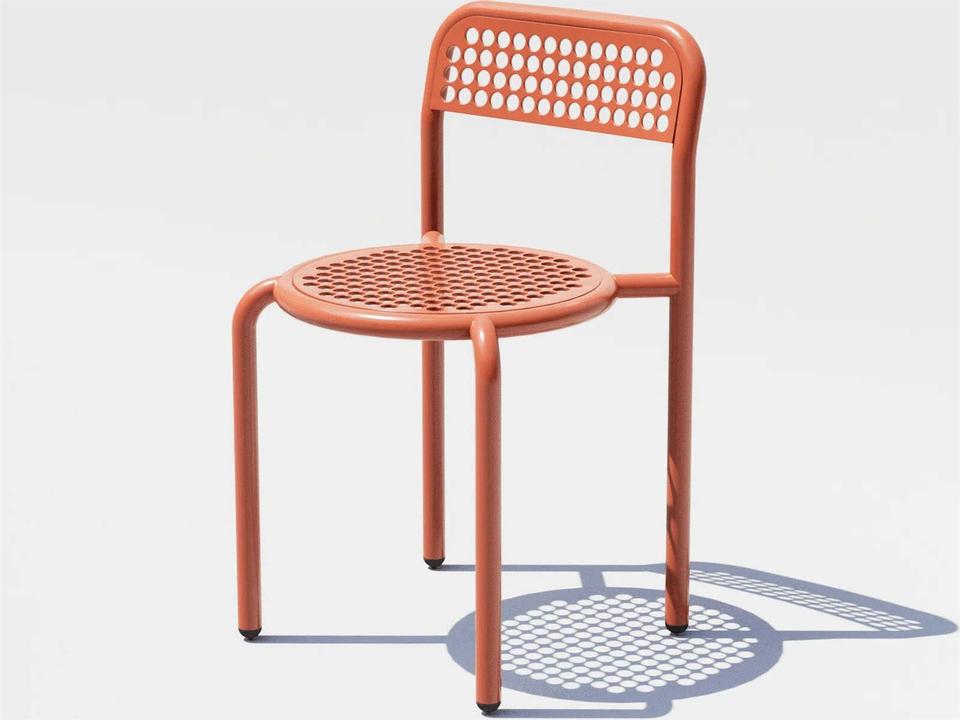 Coffee House Aluminum Metal Dining Chair