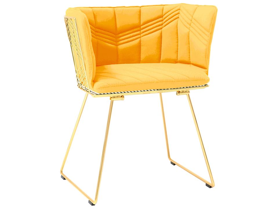 Bend Goods Captain Yellow Cover-Up Chair Cushion Outdoor Sunbrella Fabric