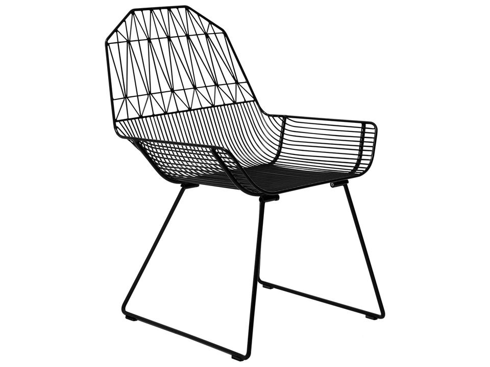 Farmhouse Lounge Accent Chair in Black Galvanized Iron