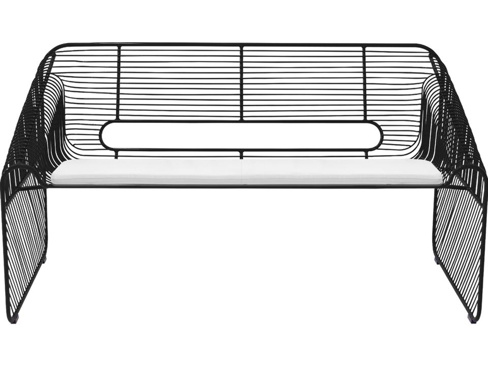 Loveseat Vegan Leather White Seat Pad