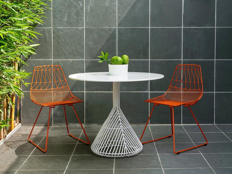Outdoor Lucy Galvanized Iron Bistro Set
