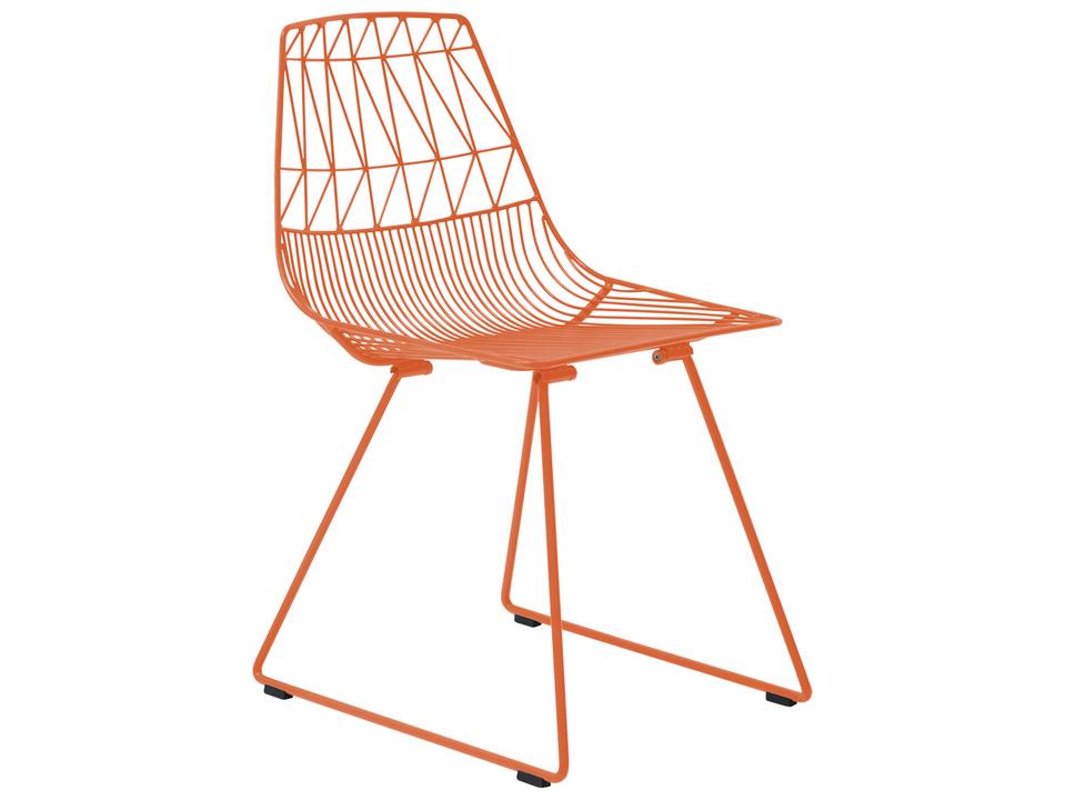 Lucy Side Chair Orange Galvanized Iron