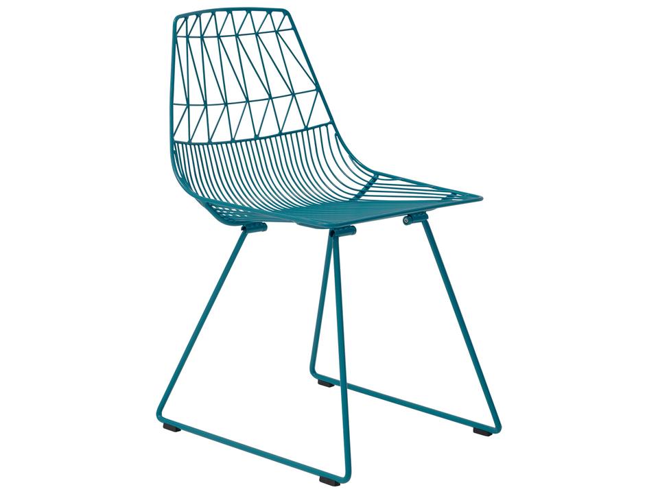 Bend Goods Lucy Indoor Outdoor Dining Side Chair in Peacock