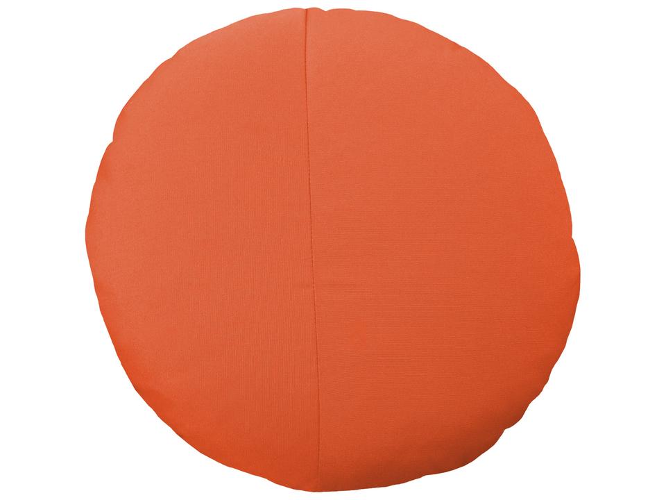15-Inch Round Sunbrella Throw Pillow in Melon