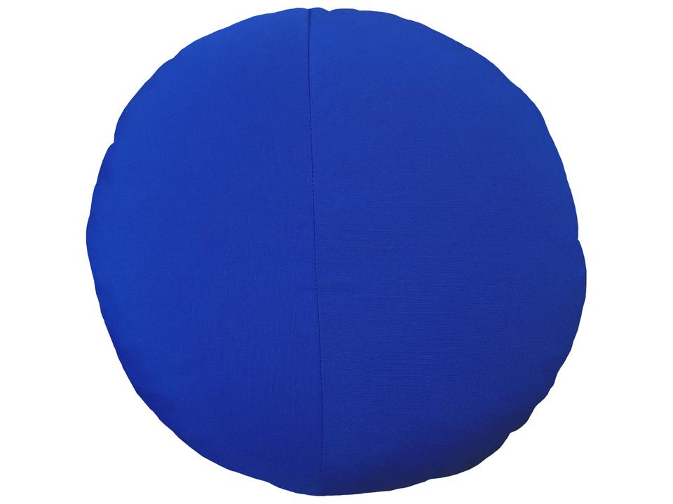 True Blue 15 Inch Round Throw Pillow
