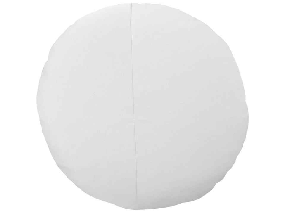 15-Inch Round Sunbrella Throw Pillow in White