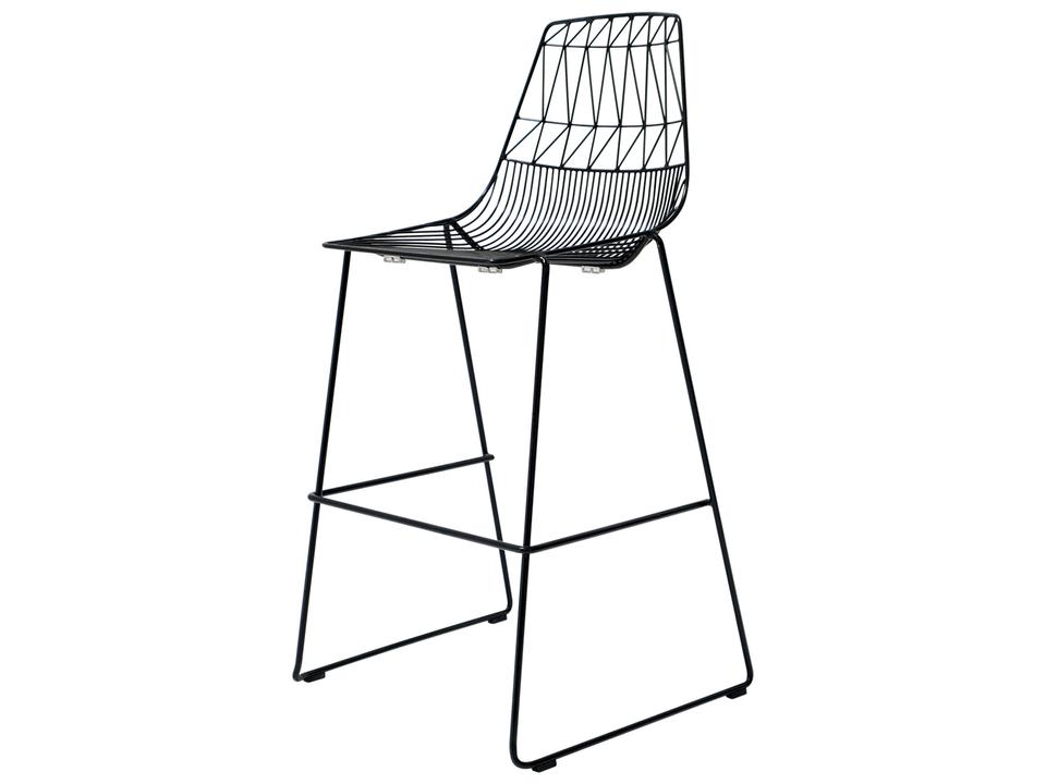 Lucy Stackable Bar Stool in Black